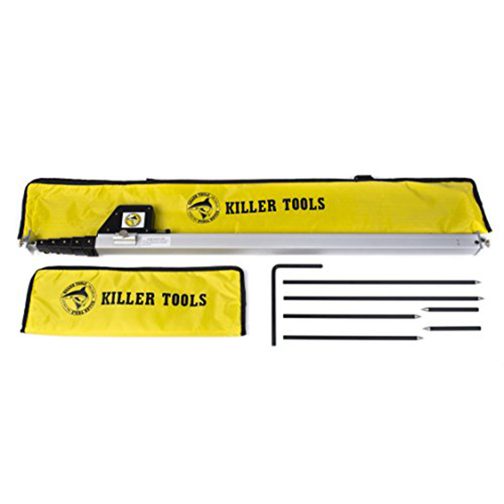 Killer Tools Measuring Tram Gauge — Telescoping Aluminum, Steel Locking Screws, 6in. to 15ft., Model# KILART90